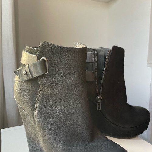 Aldo boots used, black leather, size 38