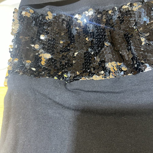 Strapless top with sequins Scandalo size S like new, black