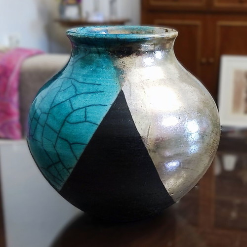 Raku Ceramic Set by Spyros Arvanitis new with certificate