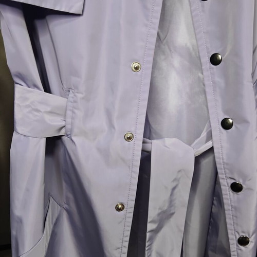 Arpyes lilac long trench coat, minimal design