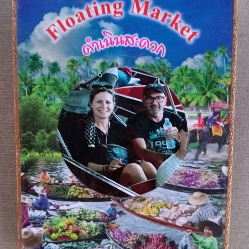 Floating Market Thailand frame like new, size 18×14