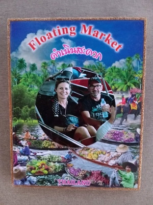Floating Market Thailand frame like new, size 18×14