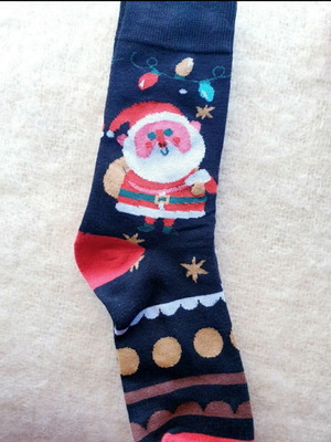 Christmas Santa Socks unisex, new, gingerbread man design