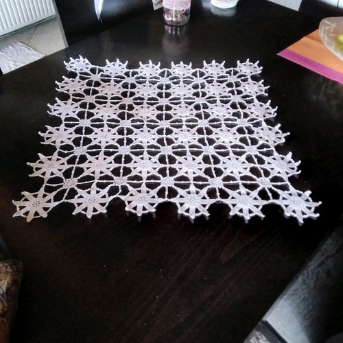 Handmade crochet doily with butterfly lace yarn new 60×60