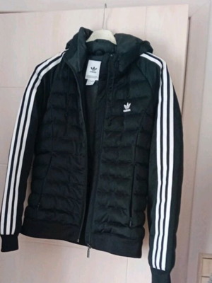 Adidas women's jacket like new, black and white