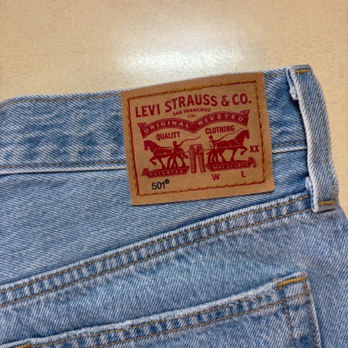 Levi’s 501 shorts like new, size W28, blue