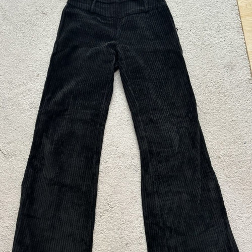 Black wide-leg corduroy pants Y2K size M used