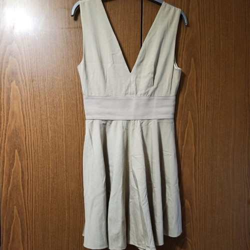 Cocktail dress beige like new, size L
