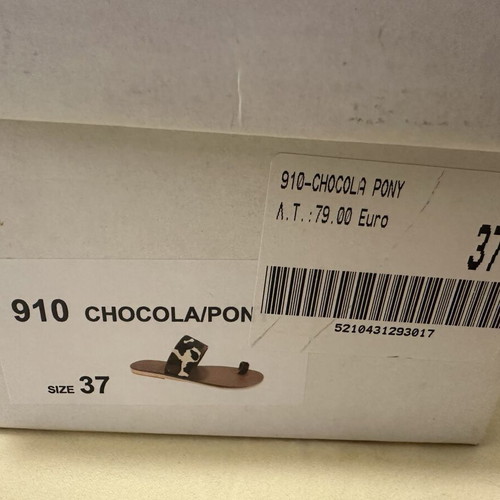 Sofia Manta sandals like new, ponyskin, size 37, brown