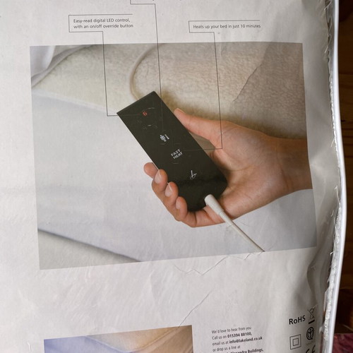 Electric blanket used 190x90 cm single bed