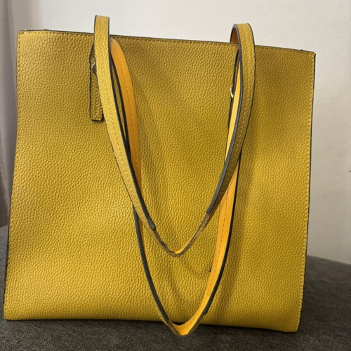 Rocco Barocco shoulder bag used, yellow