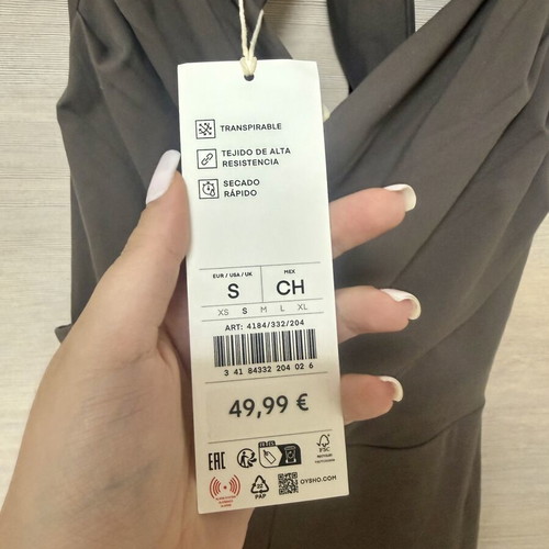 Oysho Comfortlux open back flared jumpsuit leggings, size S