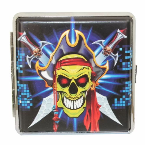 Slim cigarette case for 20 cigarettes new with metal cover