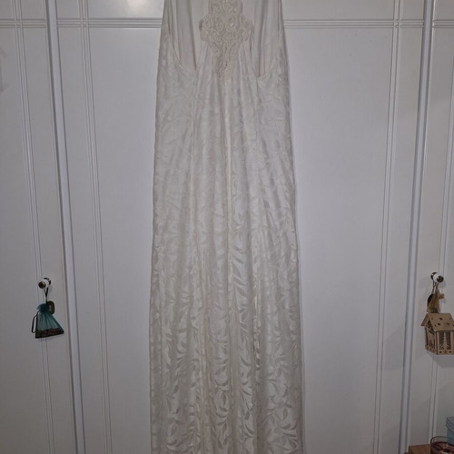 Maxi dress Enzzo white lace size M like new