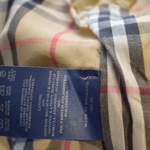 Burberry London Classic Single-Breasted Nova Check Trench Coat with Belt