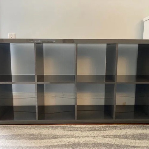 Kallax shelf gray glossy IKEA like new