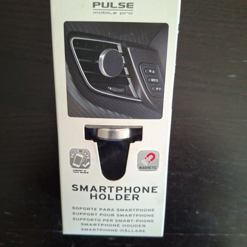 Magnetic smartphone holder with clip for air vent silver new