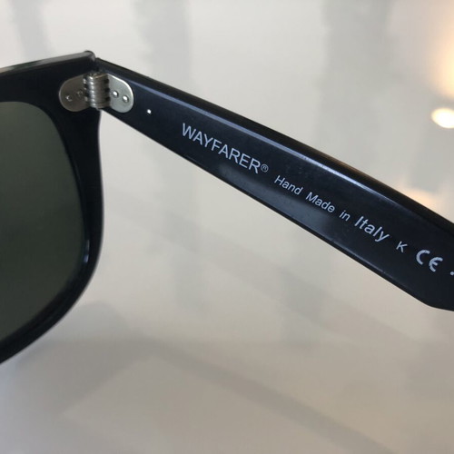 Ray Ban RB2140 Wayfarer sunglasses used, black, size 54 18