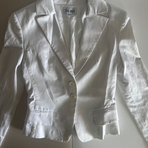 Toi&Moi Women’s White Slim Fit Blazer New, Size Small
