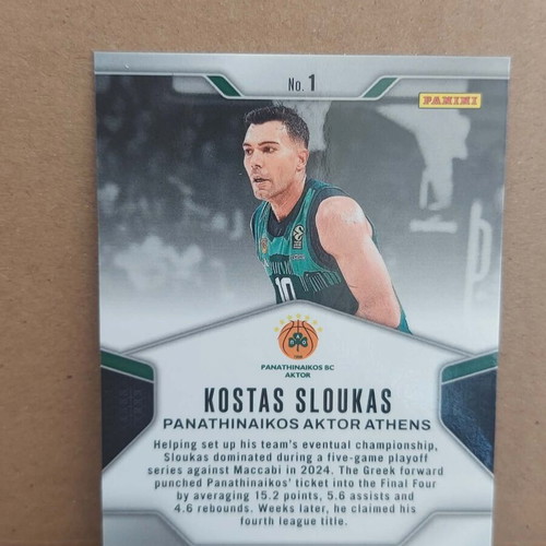 Donruss Prizm Euroleague Kostas Sloukas 25th Anniversary card pack 2024-25 new