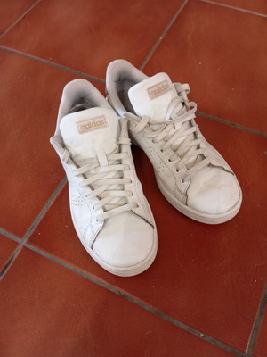 Adidas white athletic shoes size 42 like new