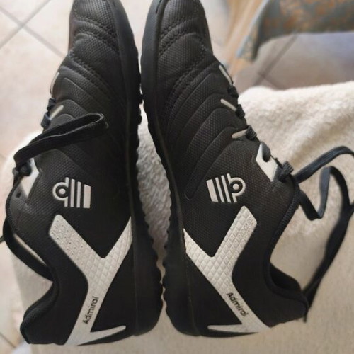 Admiral Kids' Football Shoes used, size 34, black and white