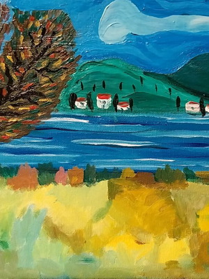 Landscape oil on canvas new 20×30cm