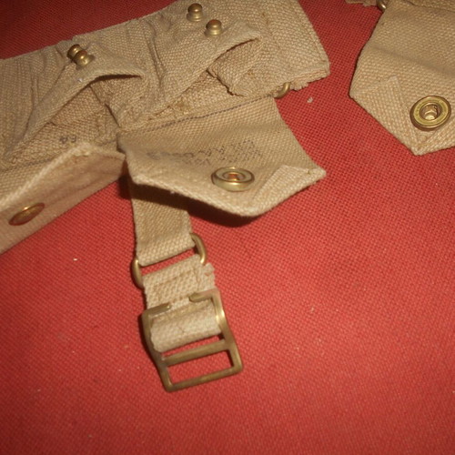 English Canvas Ammo Pouches for Lee-Enfield, New, 1952, Set of 2