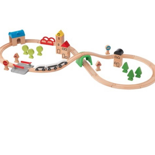 IKEA LILLABO train set like new with figures and battery-powered train