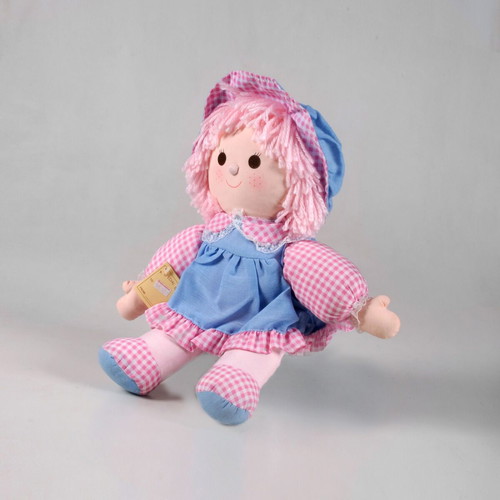 Vintage Gingham Rag Doll Woolworths 1980s like new