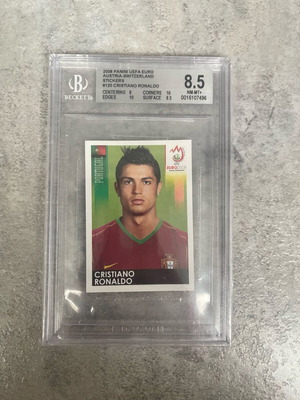 Cristiano Ronaldo 2008 Panini UEFA Euro sticker used