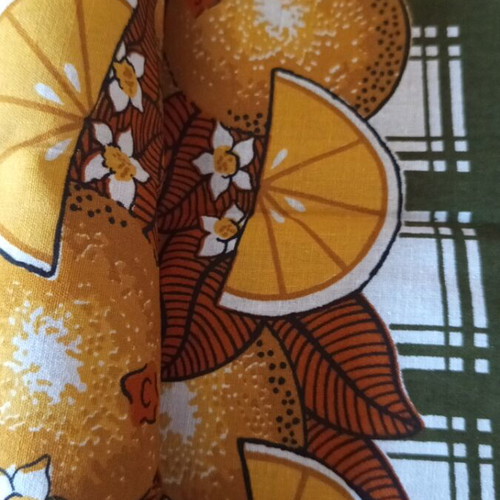 Vintage kitchen towel unused from 70s-80s, 67x40 cm