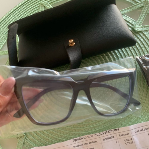 Blue light glasses new without prescription, black