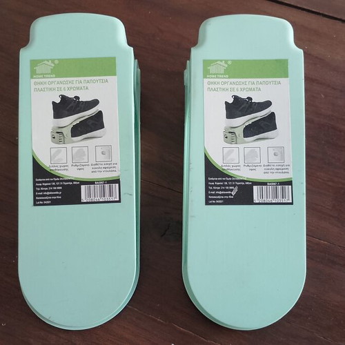 Shoe organizers mint green pair like new