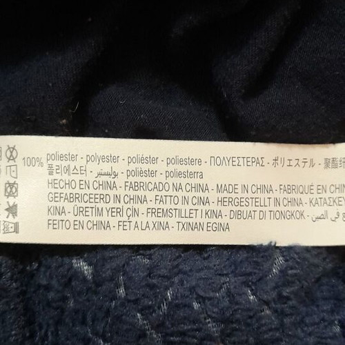 Oysho women's robe used, dark blue, size S, polyester fleece