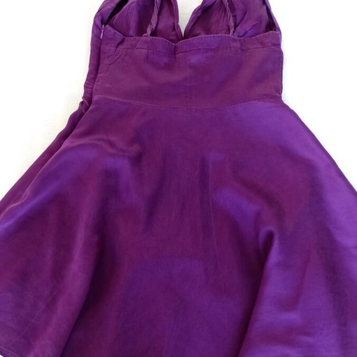 Short women's dress used, purple, size 50
