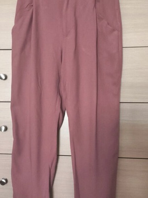 Zara summer pants small, ankle length, rotten apple color, used
