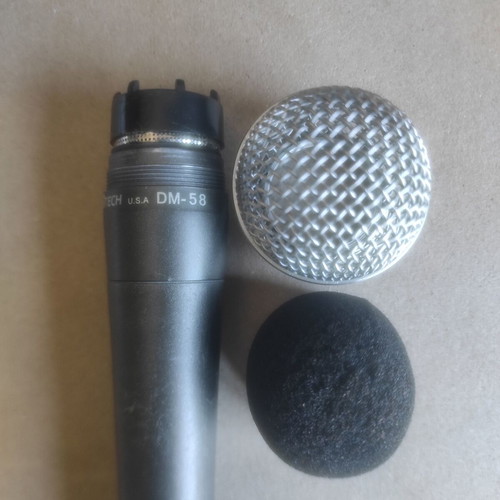 DTECH U.S.A DM-58 dynamic microphone used
