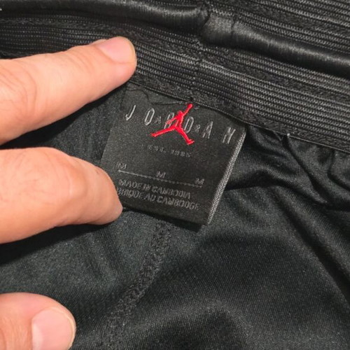 Air Jordan Mesh Basketball Shorts, black and white, medium