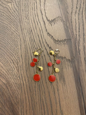Ralph Lauren earrings, orange
