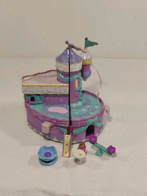 Polly Pocket Trendmasters Starcastle 3 in 1 Salon Collection Jewelry Salon Castle 1995 used