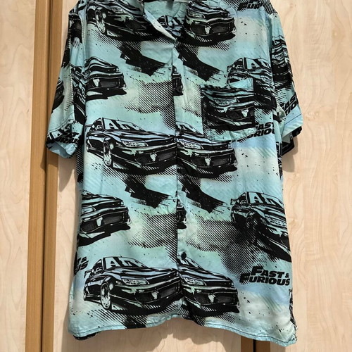 H&M Fast & Furious short-sleeve shirt size M like new, turquoise