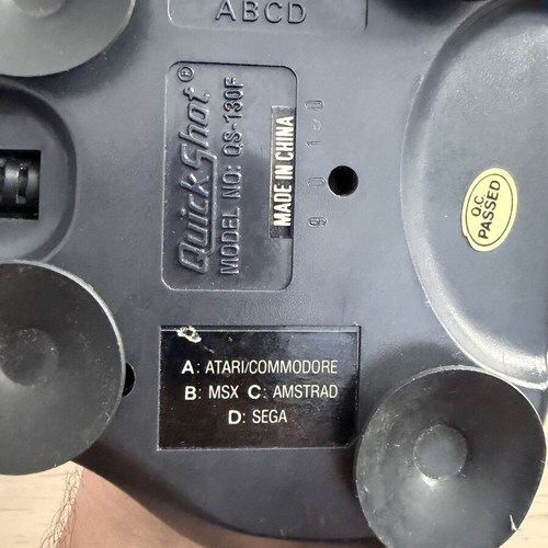 Quick Shot joystick used for Amiga, Atari, Sega, Amstrad