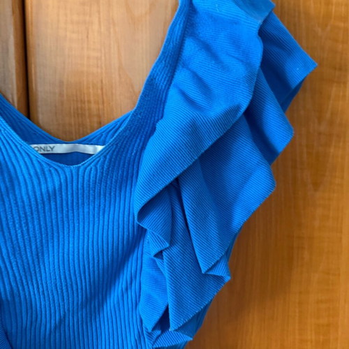 Only blouse blue, like new, size S
