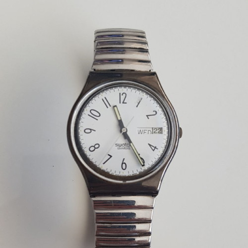 Swatch men's vintage watch model GB709 used, 1990