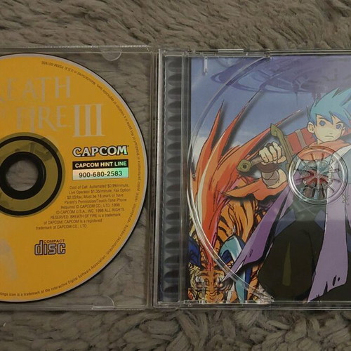 PS1 Breath of Fire 3 used without manual NTSC