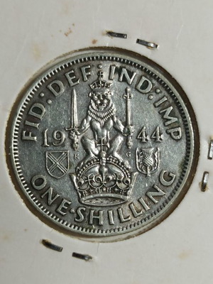 Νόμισμα United Kingdom 1 Shilling 1944 ασημένιο μεταχειρισμένο
