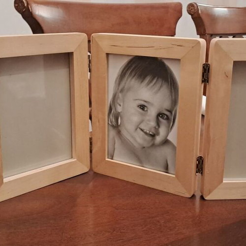 Wooden triptych frame new from Prenatal