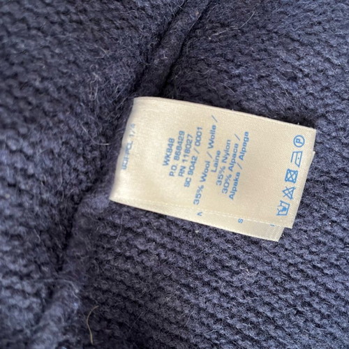 Wool cardigan like new, blue, suitable for small