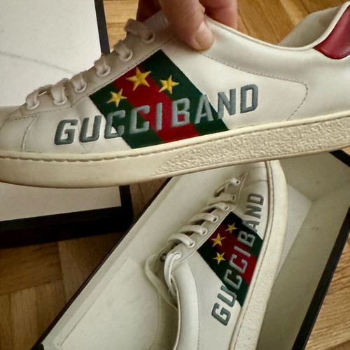 Gucci Ace Gucciband sneakers used, size EU 42, white